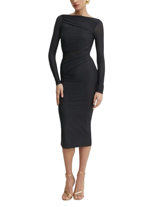 Abito longuette aderente in jersey PINKO | Abiti | 104838 A2H1Z99